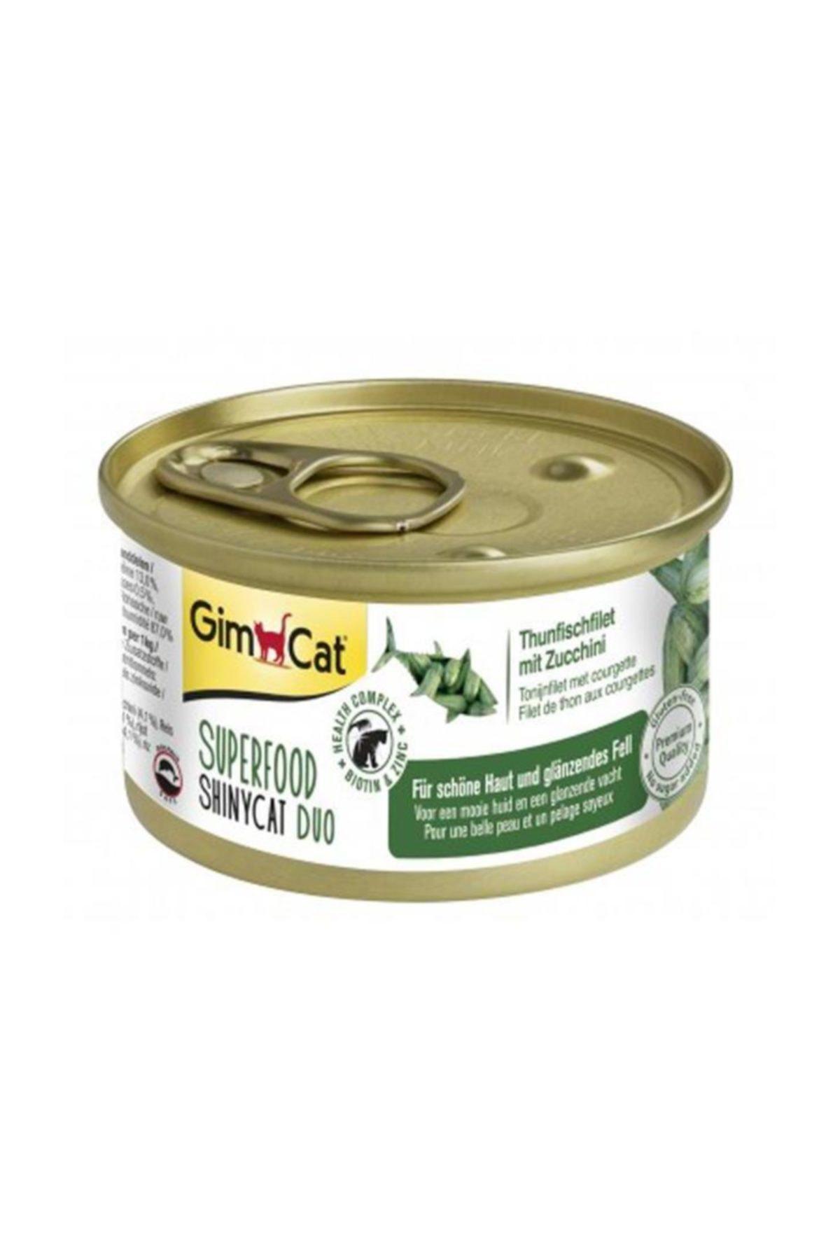 GimCat Shinycat Duo Fileto Kedi Maması Tuna Balıklı Kabaklı 70 gr