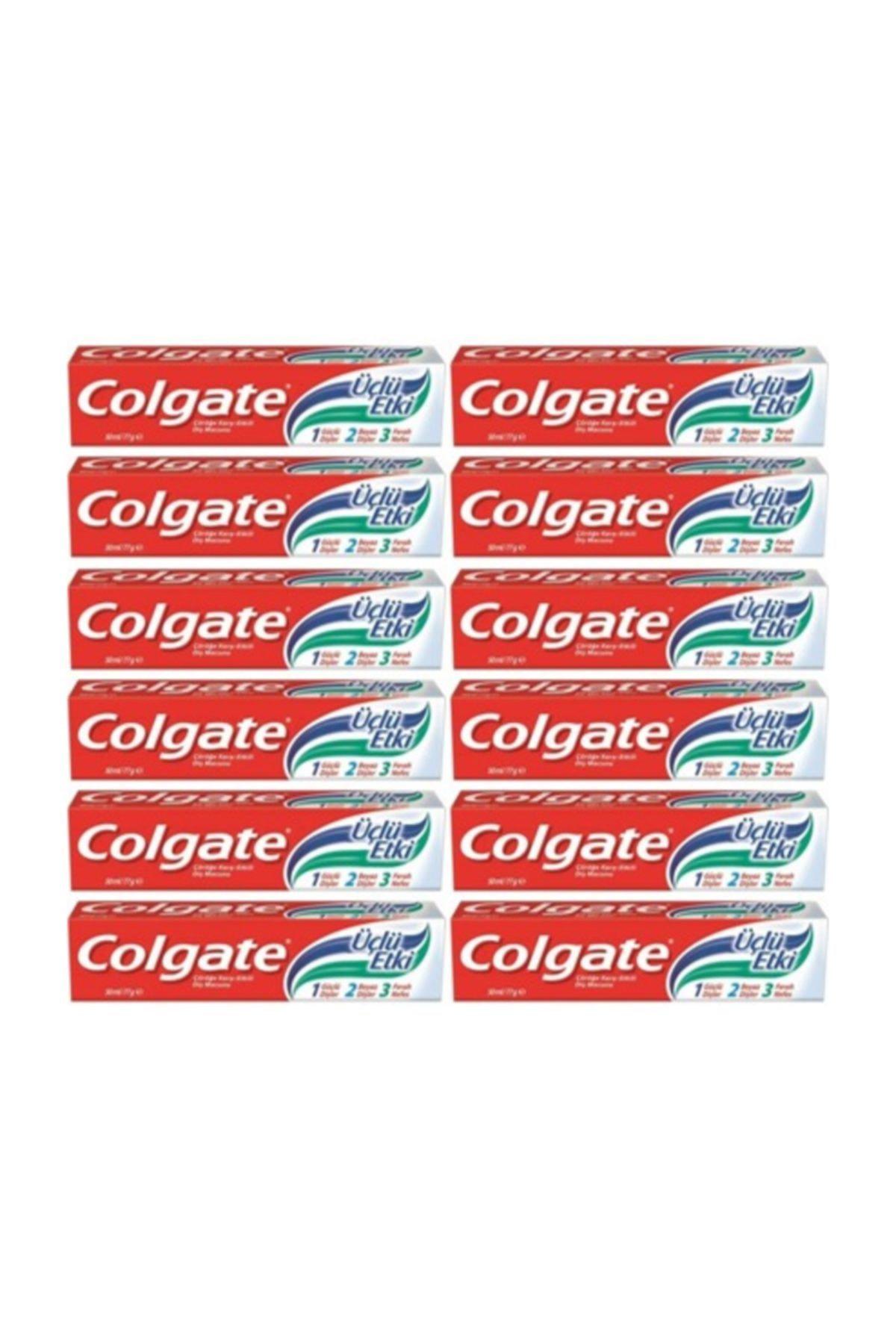 Colgate Diş Macunu 50 Ml Üçlü Etki 12 Adet