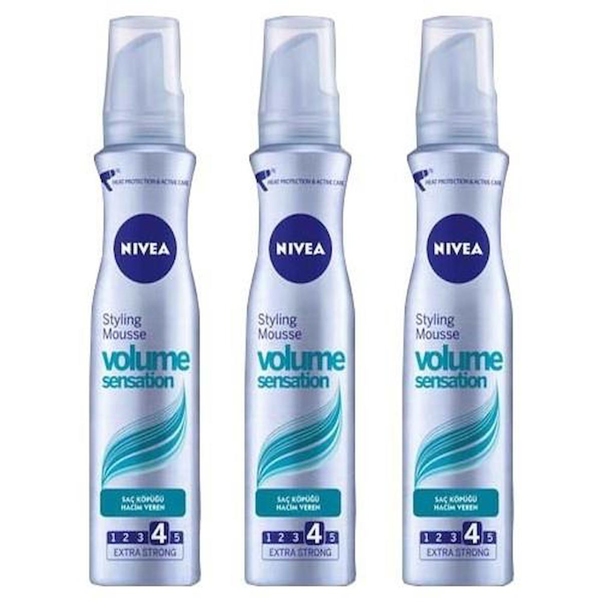 Nivea Hacim Veren Saç Köpüğü 150 ml x 3 Adet