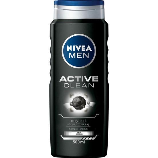 Nivea Duş Şampuanı Active Clean For Men 500 Ml