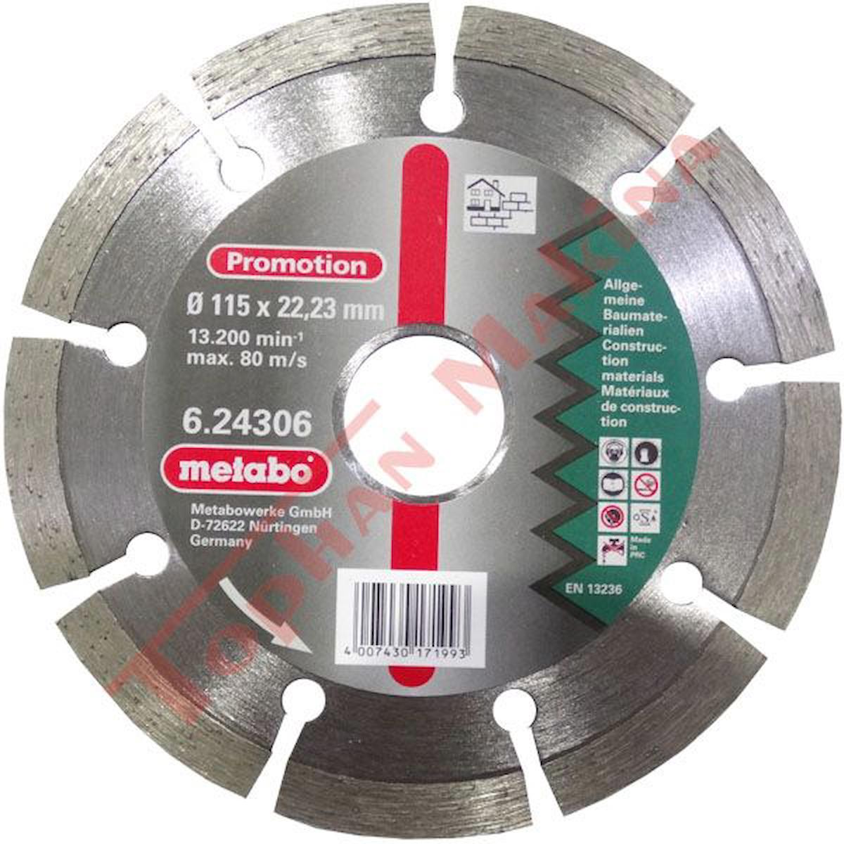 Metabo 6.24306 Elmas Daire Testere Bıçağı 115mm