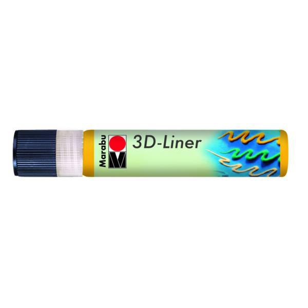 Marabu 3D Liner Boyutlu Boncuk Boyası 25ml No:621 Koyu Sarı