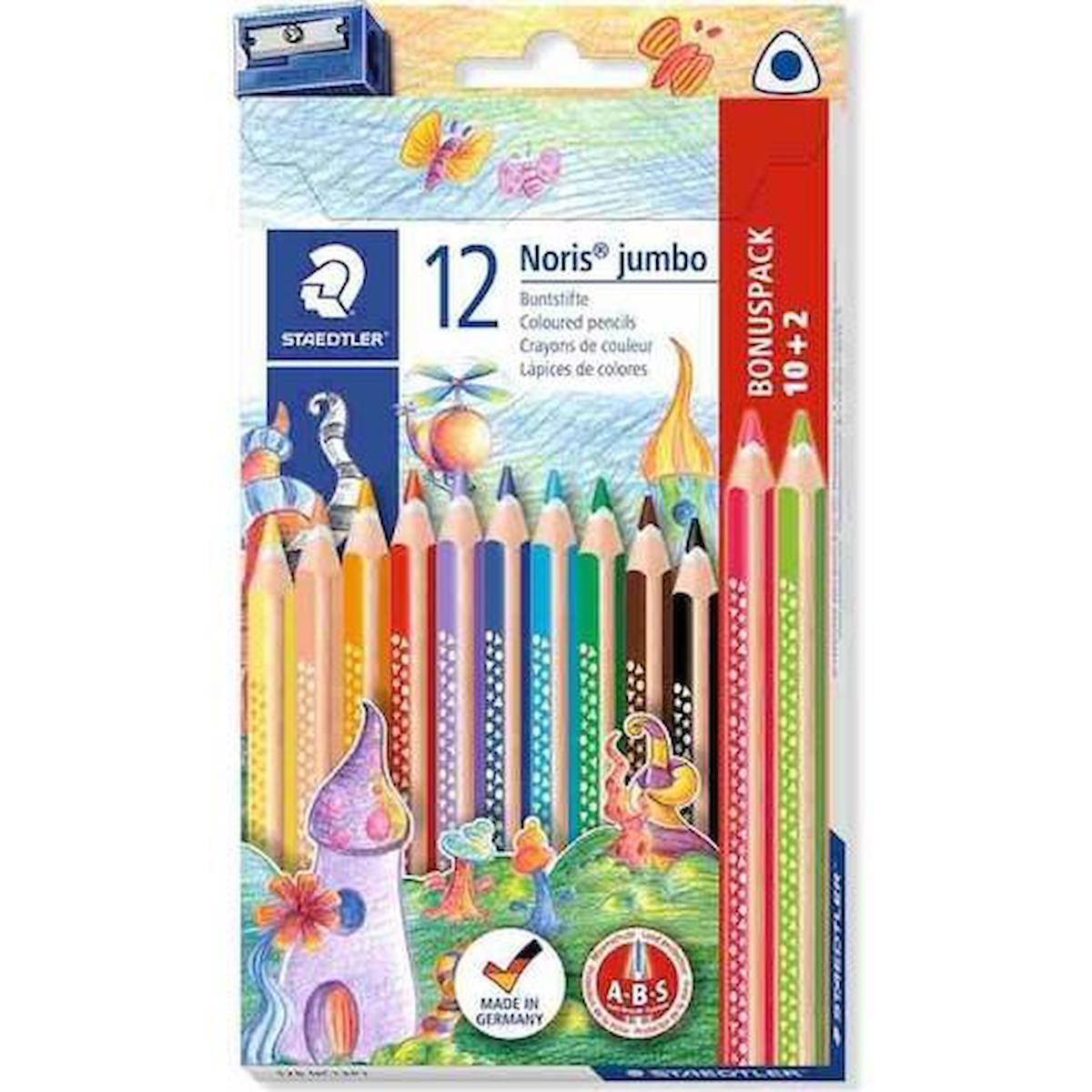 Staedtler 128 Nc12P1 Üçgen Jumbo Kuru Boya 12Li