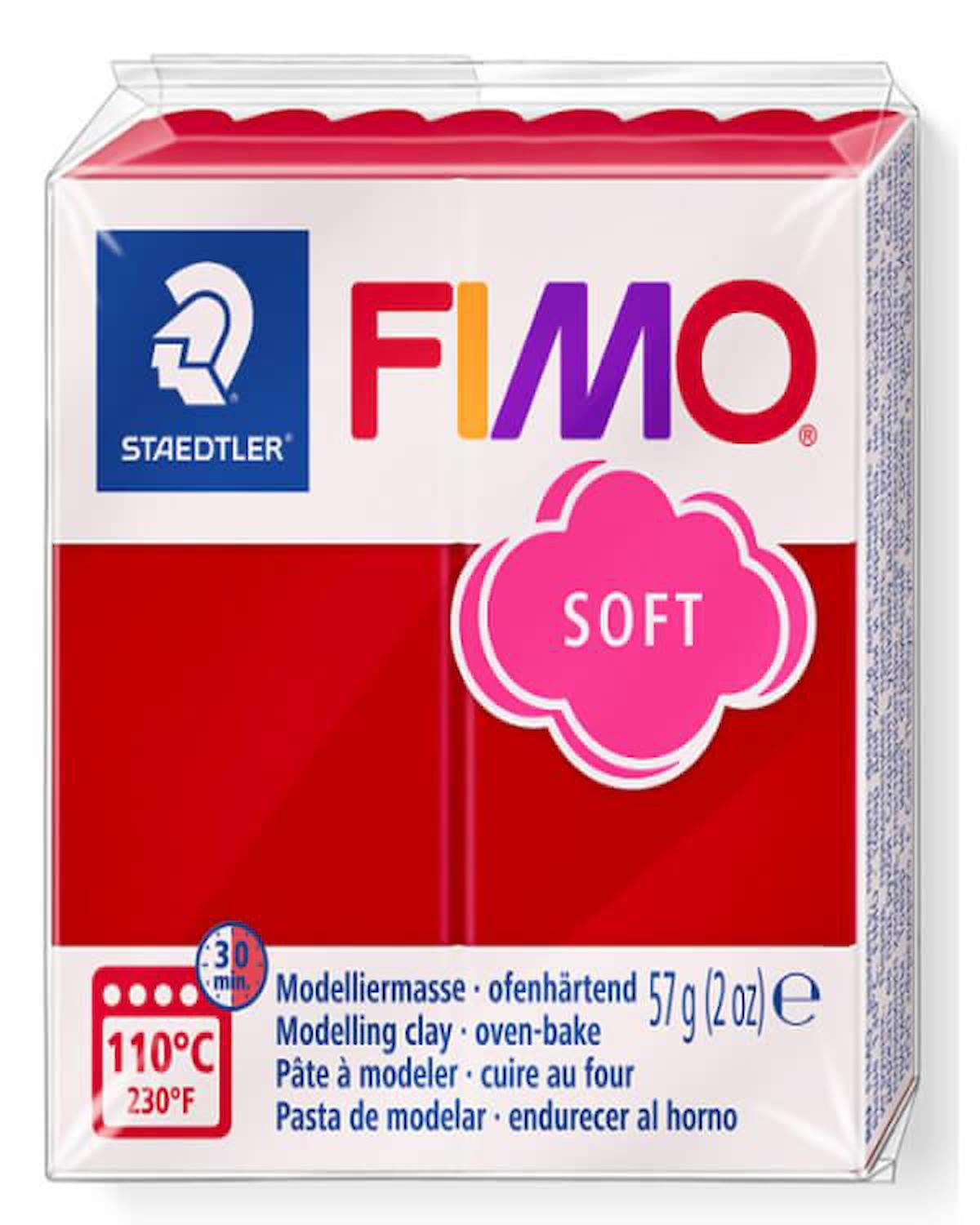 Staedtler Fimo Soft Polimer Kil Noel Kırmızı 