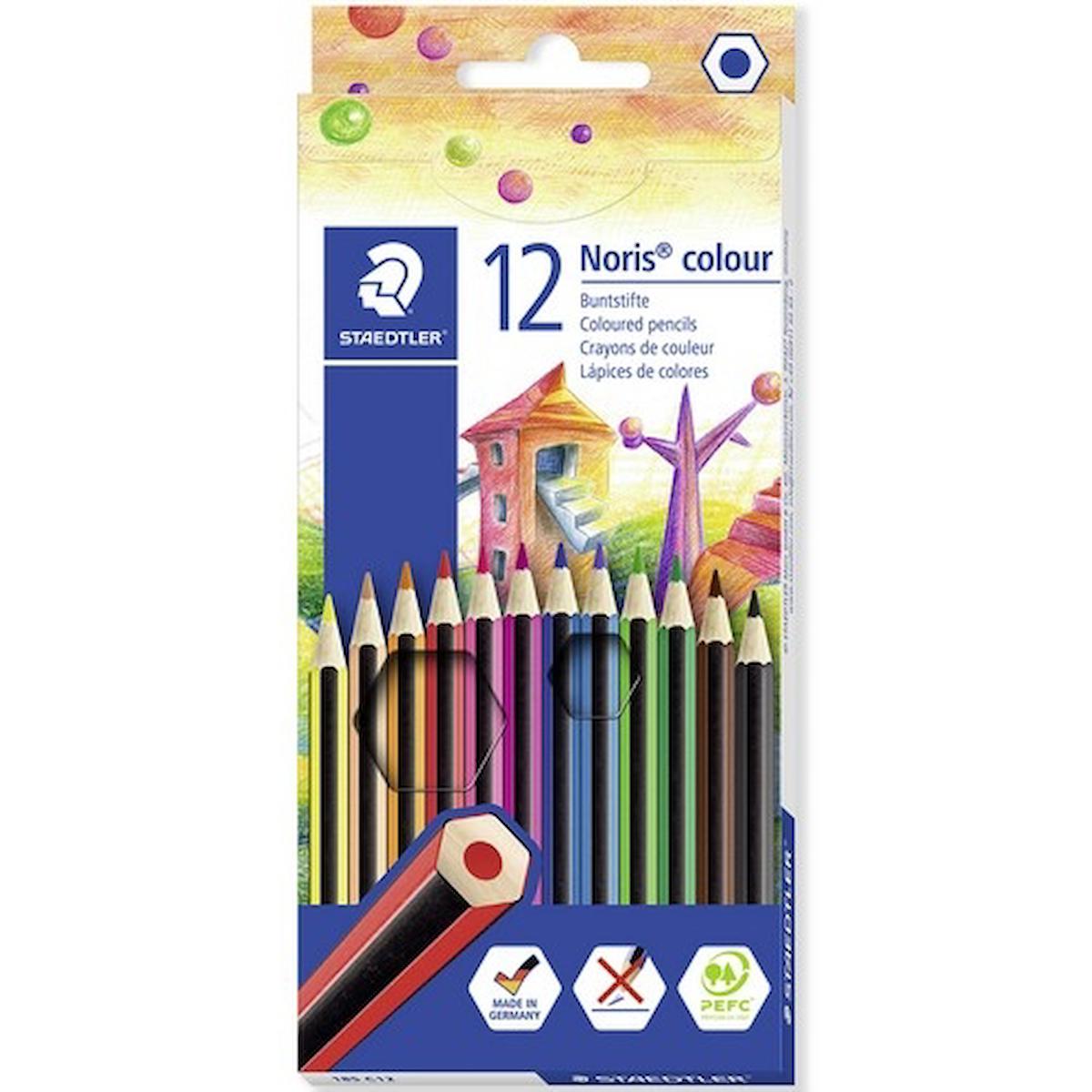 STAEDTLER NORIS COLOR 185 C12 KURU BOYA 12 RENK