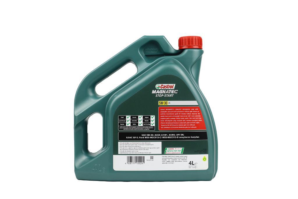 Castrol Magnatec Stop-Start 5W-30 Tam Sentetik 4 lt DPF Benzin-Dizel ...