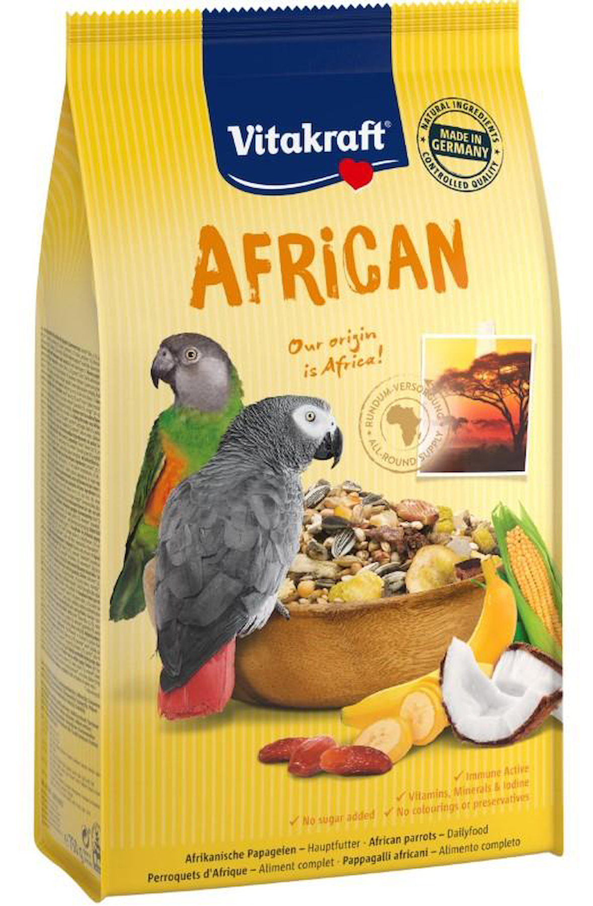 Vitakraft Afrika Papağan Yemi 750 Gr