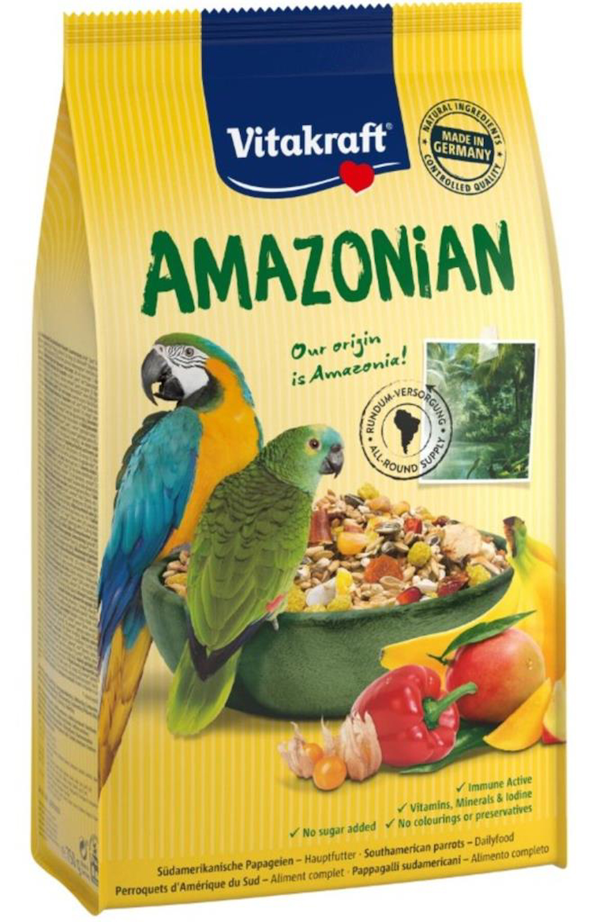 Vitakraft Amazon Afrıka ve Gri Papağan Yemi 750gr