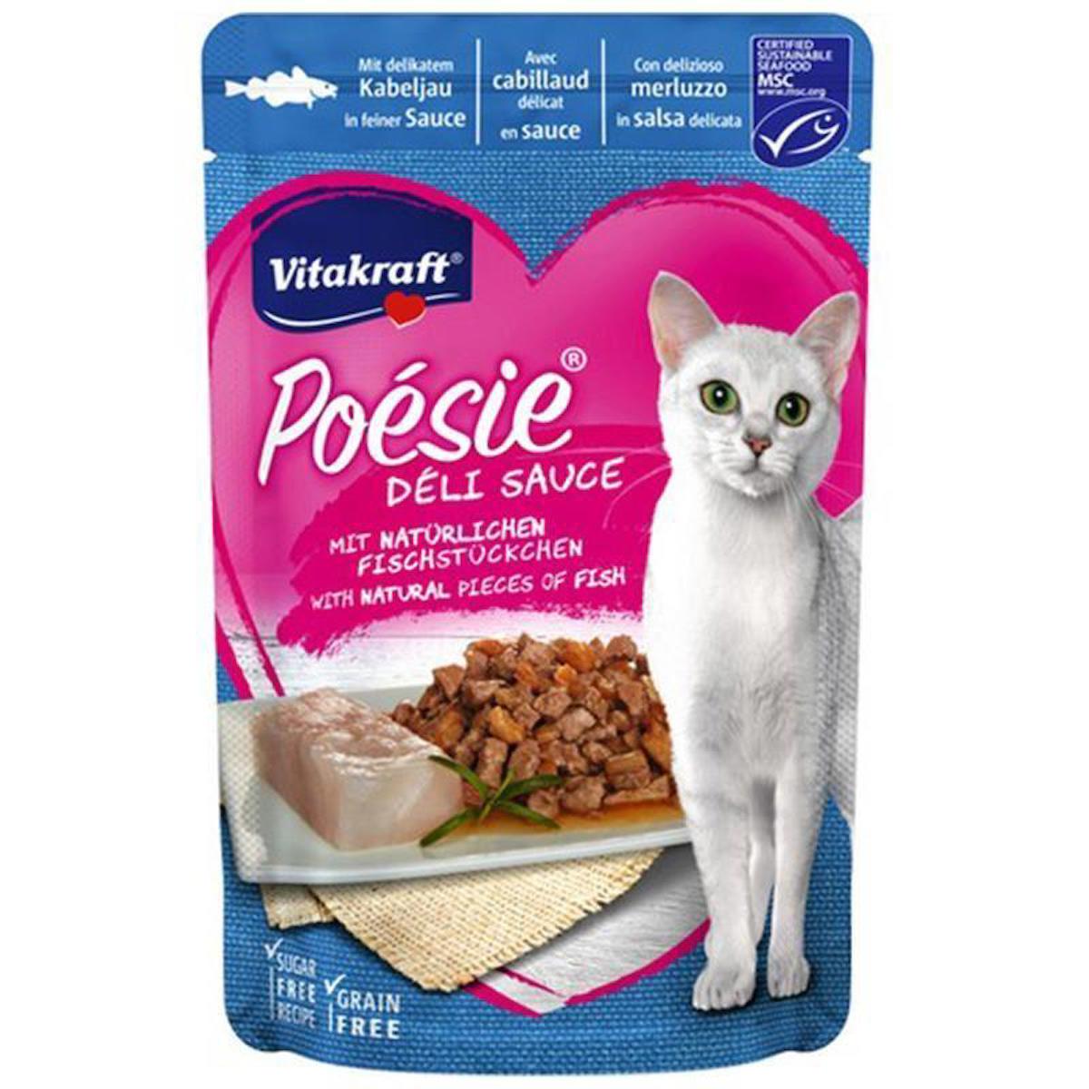 Vitakraft Poesie Pauch Morina Balıklı Kedi Yaş Mama 85 Gr