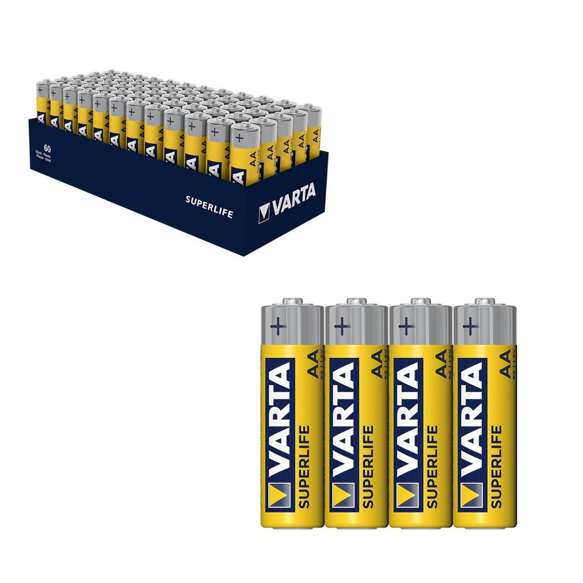 Varta Superlife AA Çinko Kalem Pil 60 lı Paket