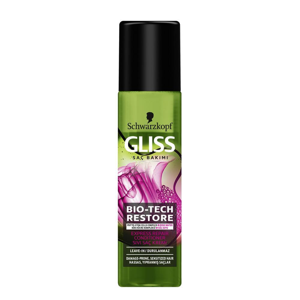 Gliss Bio-Tech Restore Güçlendirici Yıpranmış Saçlar İçin Sıvı Saç Kremi 200 ml