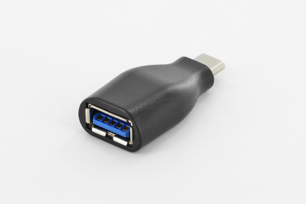 Digitus AK-300506-000-S USB Type C to USB 3.0 Erkek-Dişi Ul Nikel Dönüştürücü Adaptör