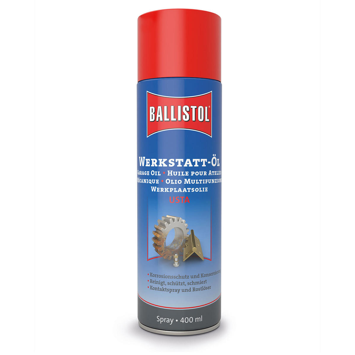 Ballistol Usta Garage 400ml Bakım Yağı En Küçük Çatlaklara Sızan Sprey Yağ