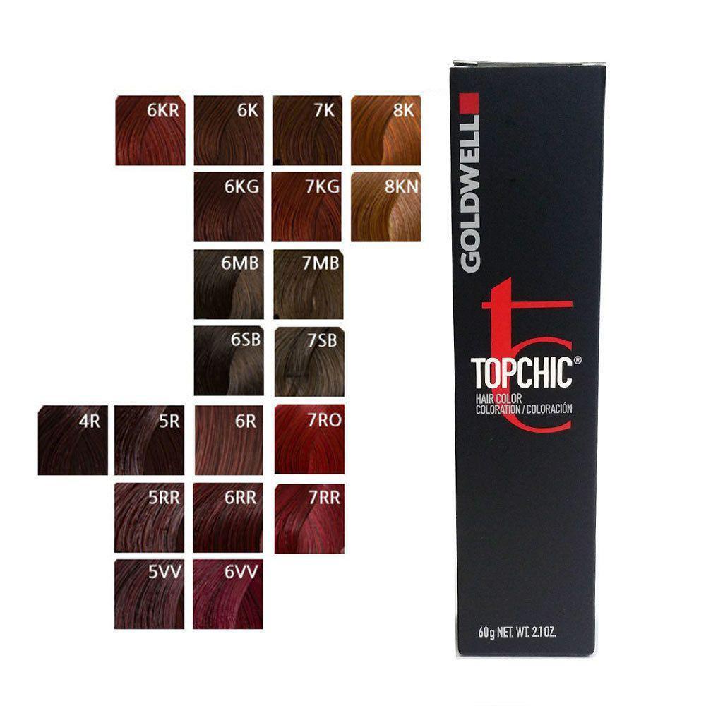 GOLDWELL Topchich Kalıcı Saç Boyası 60 Ml Tüp 6KR Nar Kızılı