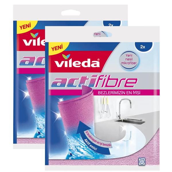 Vileda Actifibre Temizlik Bezi 2 li x 2 Adet