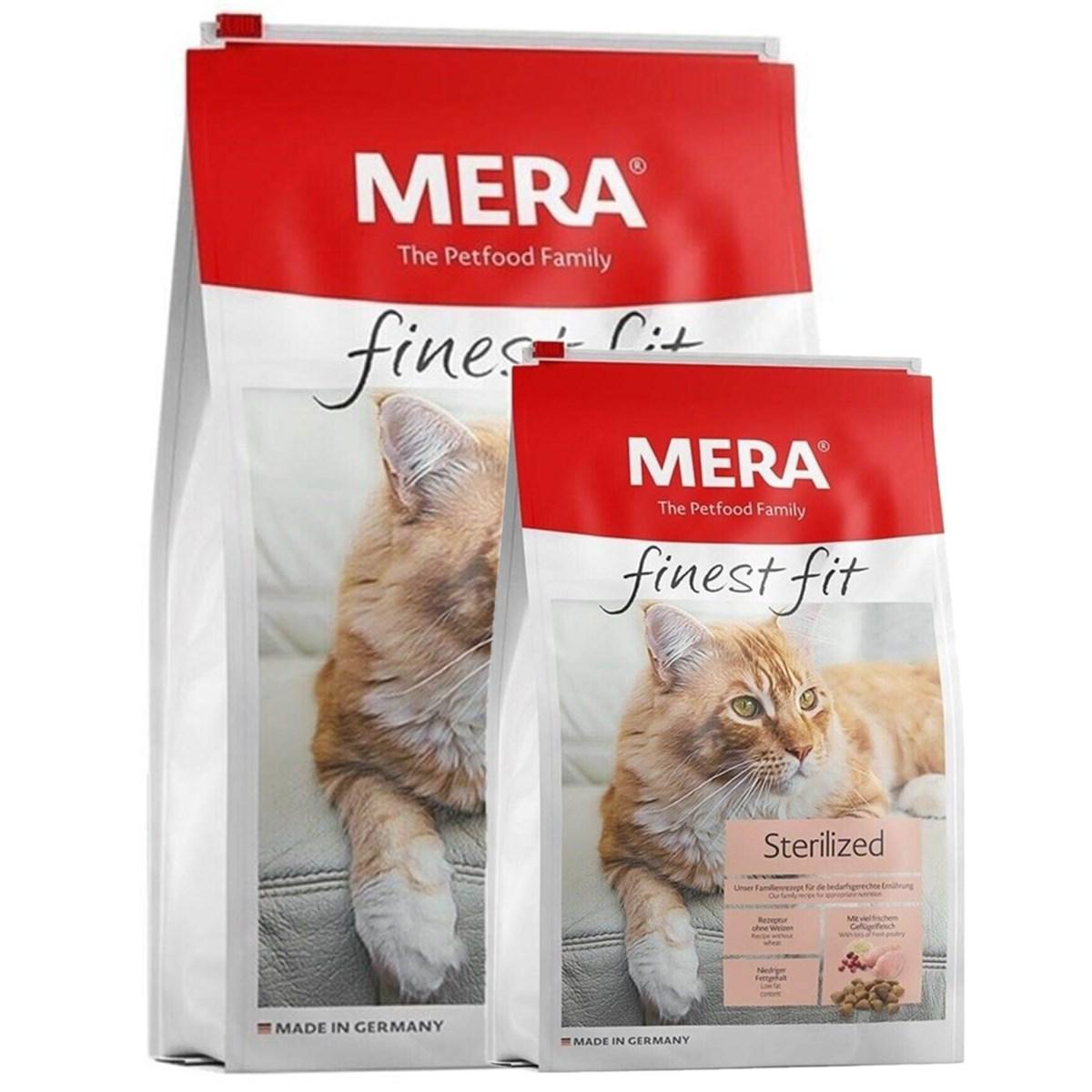 Mera Sterilized Finest Fit Tahılsız Tavuklu Kısırlaştırılmış Yetişkin Kedi Maması  10 KG + 4 Kg