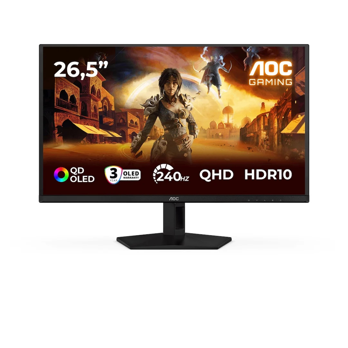 Aoc 26.5″ Q27G41ZDF 0.03ms 240Hz HDMI,DisplayPort G-Sync QD-OLED 2K Gaming Monitör