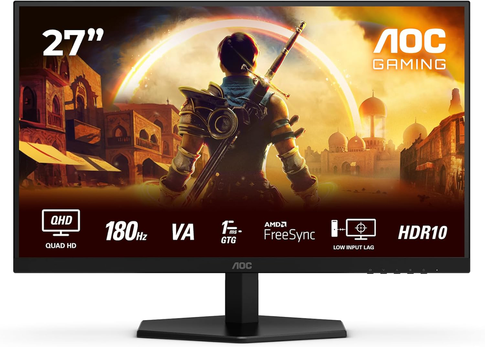 AOC Q27G42XNE 27″ 180Hz 0,5ms FreeSync 2K HDR10 Fast Va Gysnc Oyuncu Monitörü