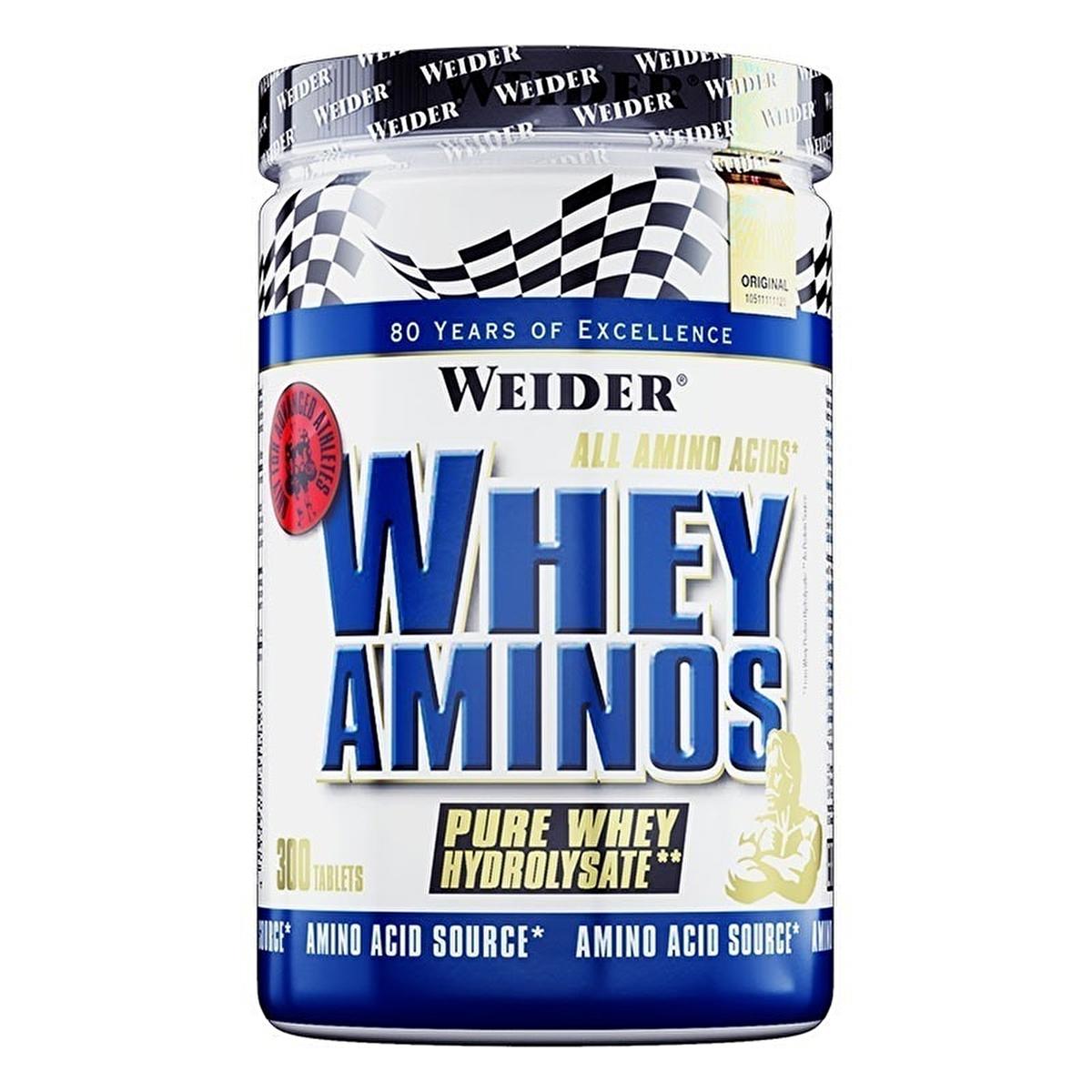 Weider Whey Aminos 300 Tablet - AROMASIZ