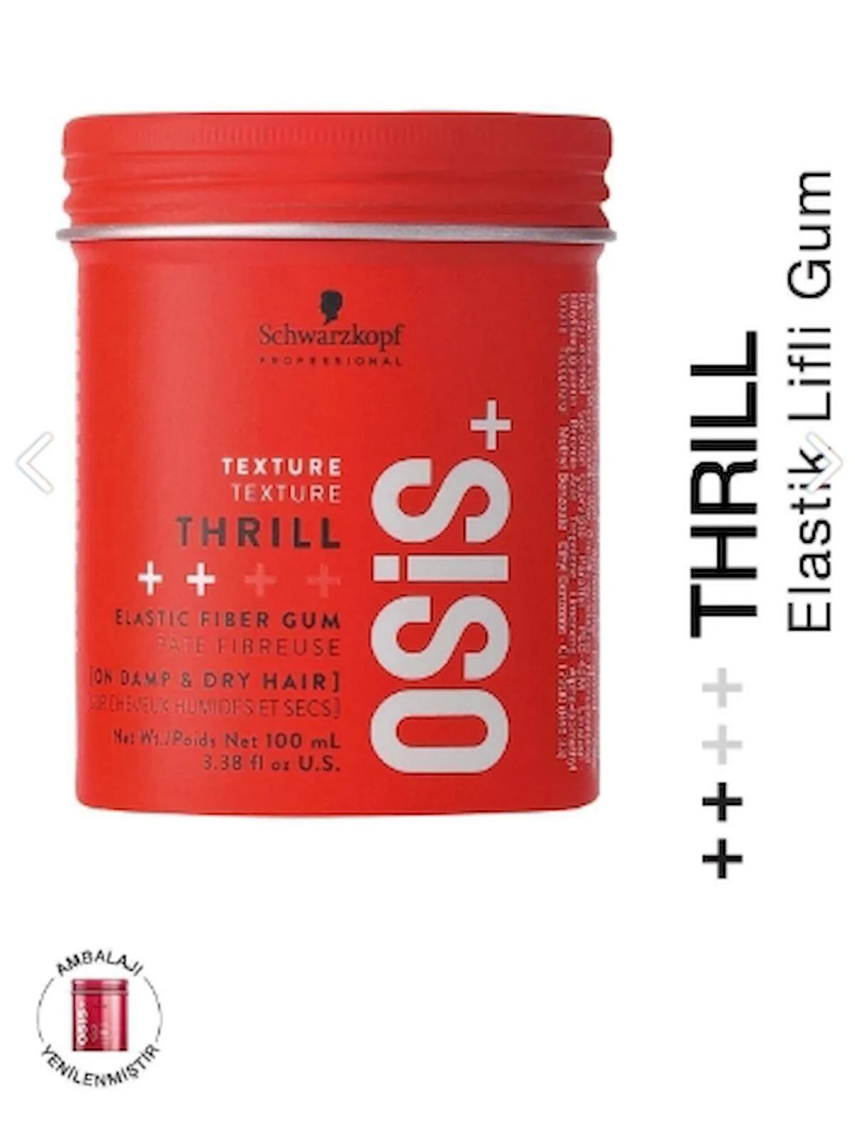 OsisThrill Elastik Lifli Gum Şekillendirici Orta Tutuş 100ml