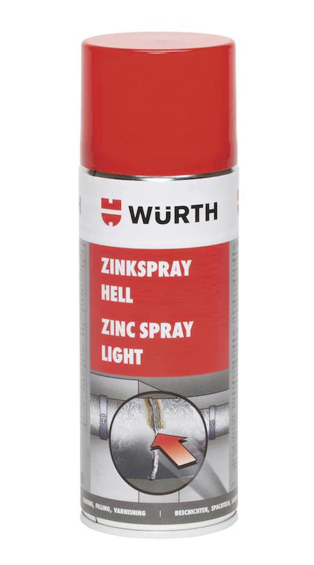 Würth Çinko Sprey Açık 400 Ml