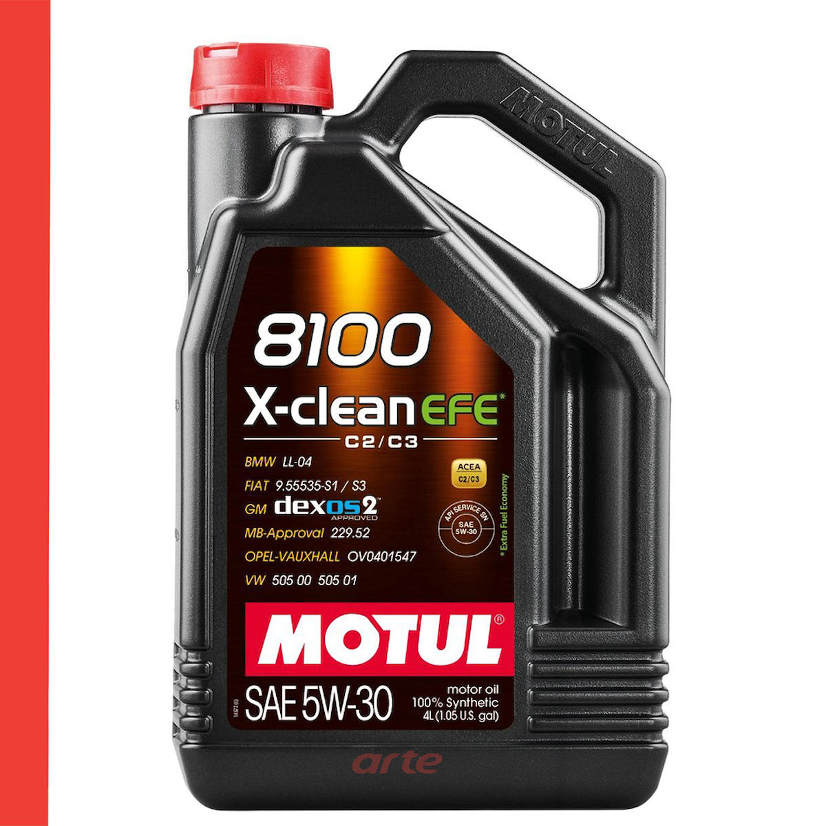 Motul 8100 X-Clean EFE 5W 30 C2/C3 Motor Yağı 4 L