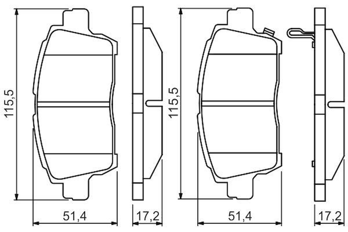 ON FREN BALATASI TOYOTA YARIS 99-05 COROLLA VERSO VVTI 2001-