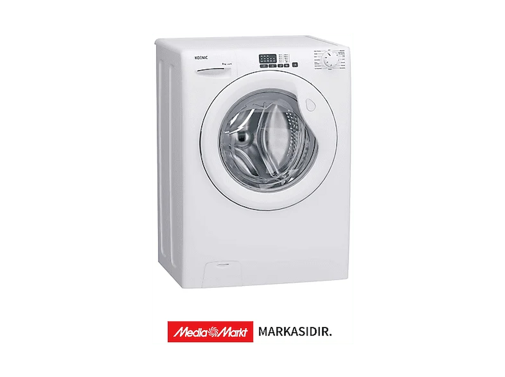 KOENIC KWM 8115 B INV B Enerji Sınıfı 8 kg 1200 Devir Çamaşır Makinesi Beyaz