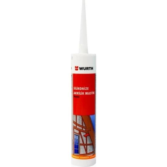 Würth Silikonize Akrilik Mastik White Beyaz 310 ml