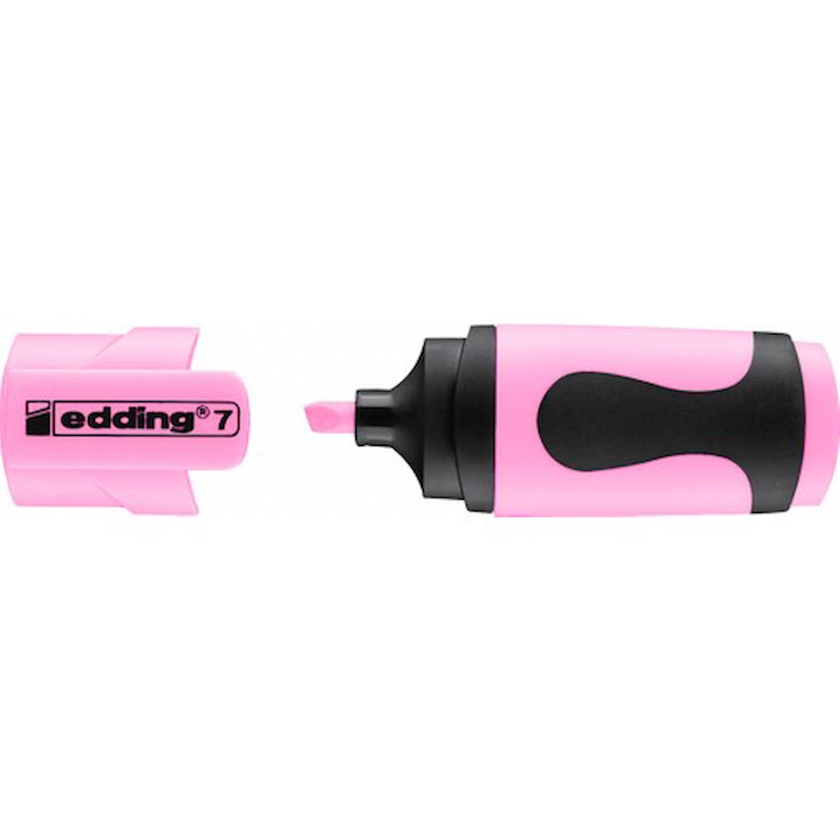 Edding Mini Fosforlu Kalem Pastel Pembe