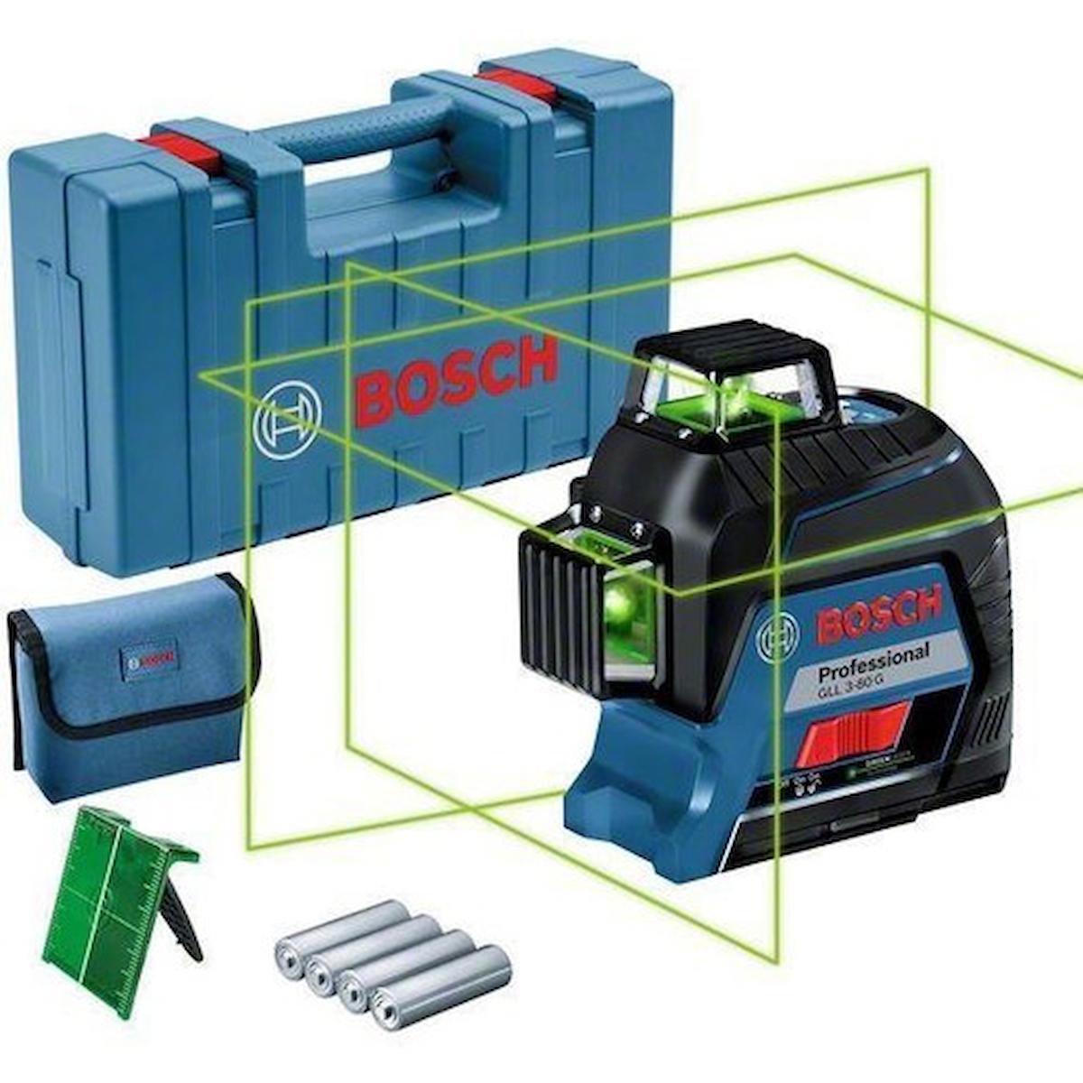 Bosch Gll 3-80 G Yeşil 360 Derece Lazer Terazi