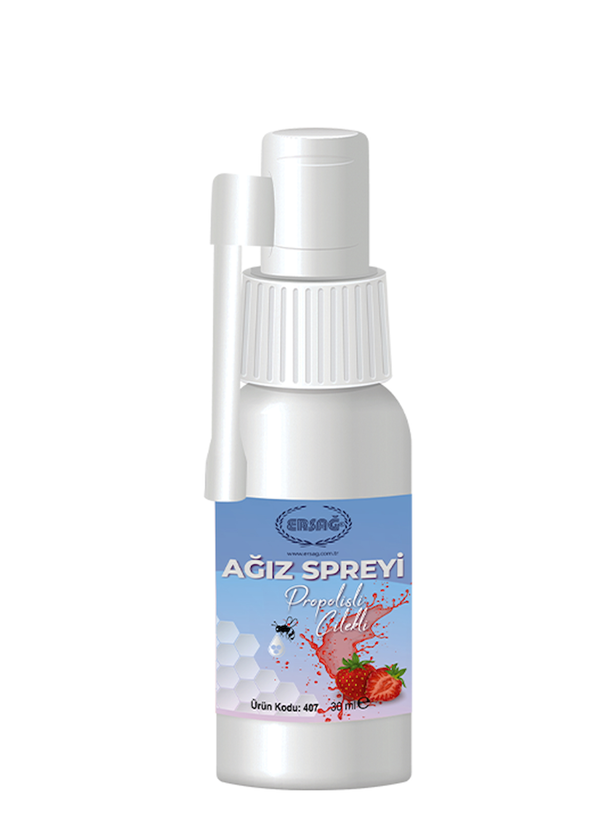 Ersağ Ağız Spreyi Propolisli-Çilekli 30 ml