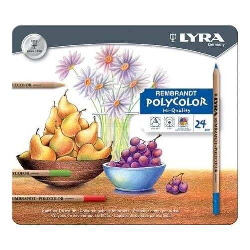 Lyra Rembrandt Polycolor Kuru Boya Kalemi 24lü Set