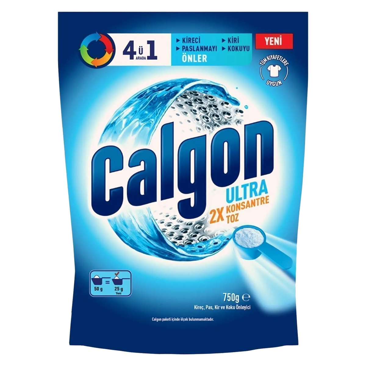 Calgon 4ü1 Arada Ultra Konsantre Toz Kireç Önleyici 750 gr x 3 Adet