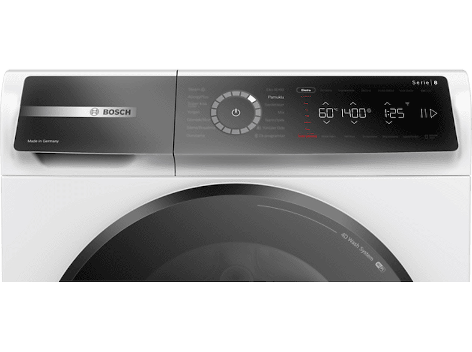 bosch wgb25400tr serie 8, 10 kg, maks. 1400 dev./dak. 20+ program sayısı çamaşır makinesi