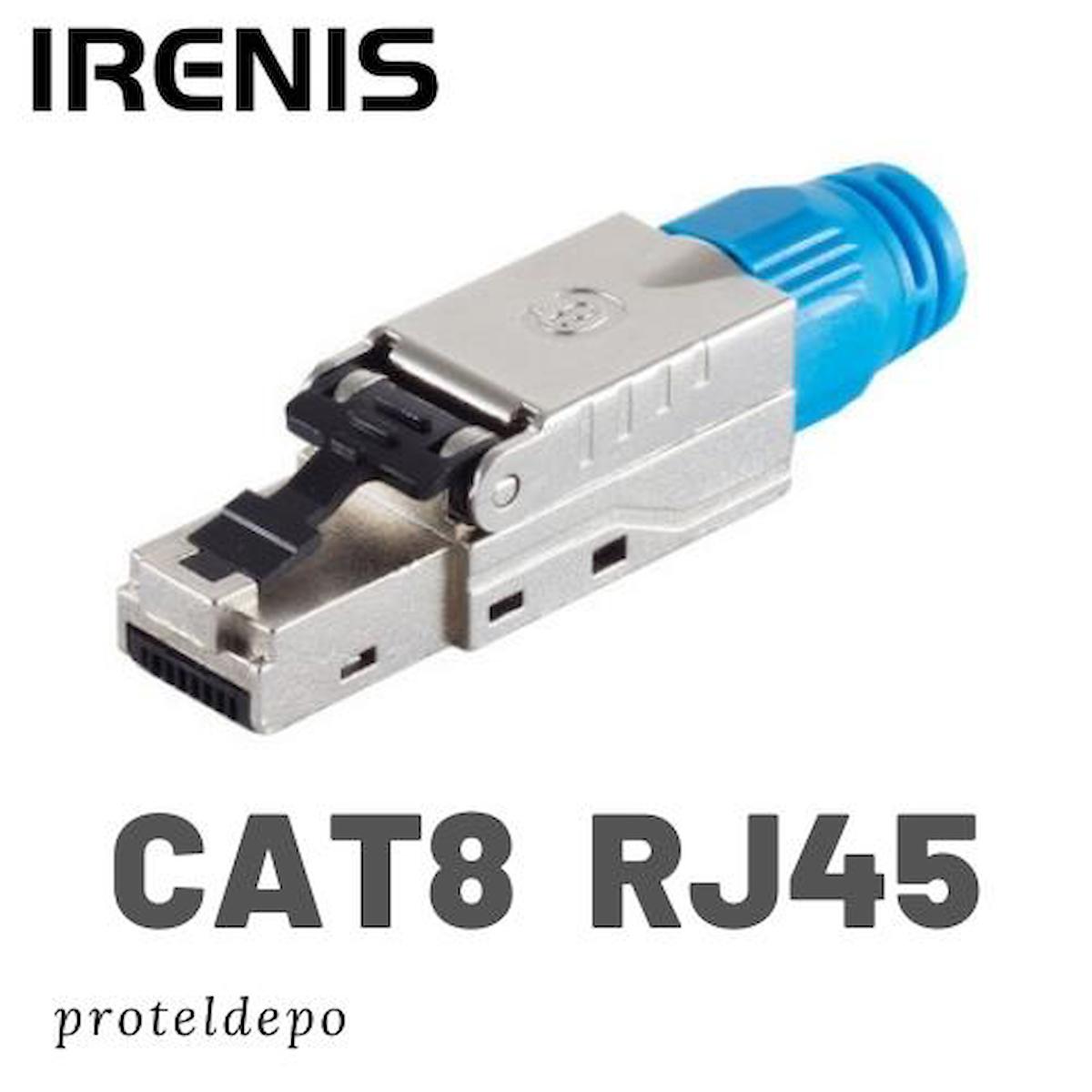 IRENIS CAT8 RJ45 Aletsiz Montaj tipi Konnektör, Cat8, Cat7 Kablo uyumlu