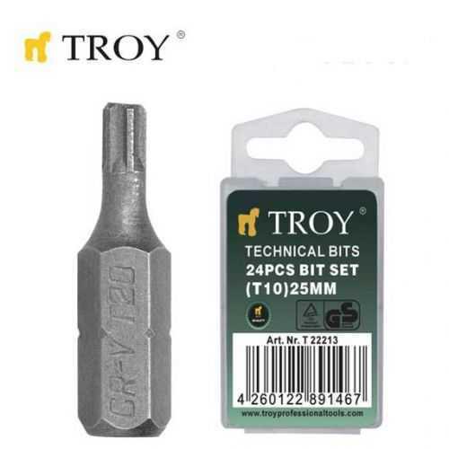 Troy 22214 Bits Uç Seti (T15X25Mm. 24 Adet)