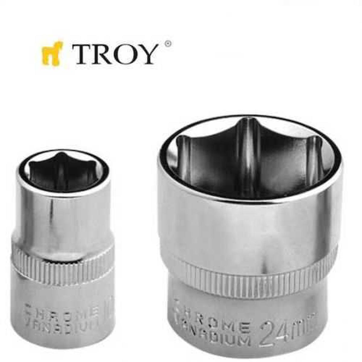 TROY 26165 3/8” Lokma (Ölçü 11mm-Çap 16,8-Uzunluk 28mm)