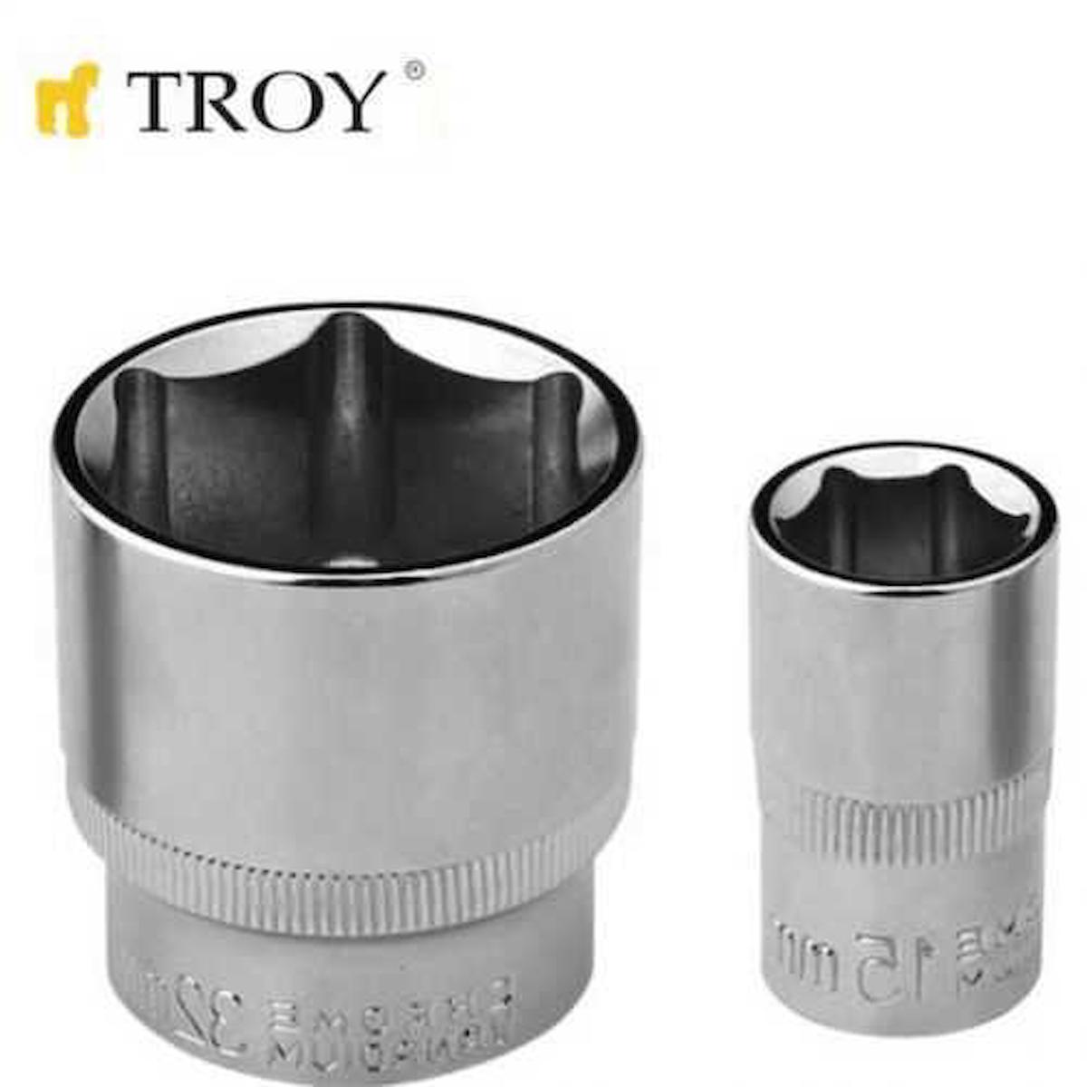 TROY 26183 1/2” Lokma (Ölçü 11mm-Çap 21,8-Uzunluk 38mm)