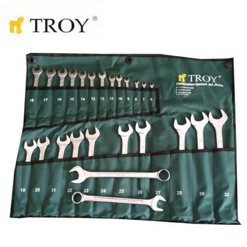 TROY 21525 Kombine Anahtar Takımı (25 Parça. 6-32mm)