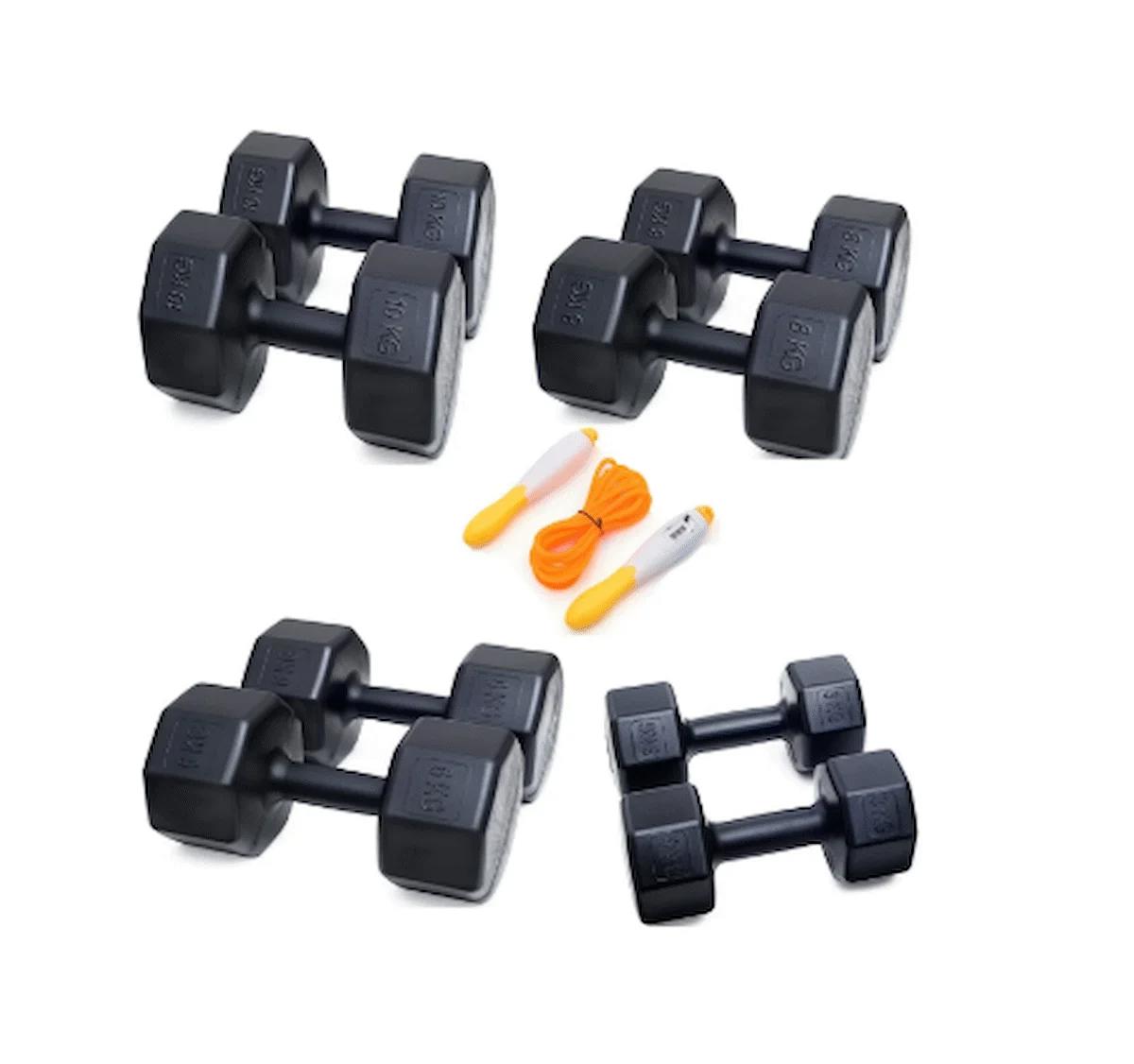 Ps Spor 4 Set Dambıl Sayaçlı Atlama Ipi = 3 Kg 2 Ad 6 Kg 2 Ad 8 Kg 2 Ad 10 Kg 2 Ad