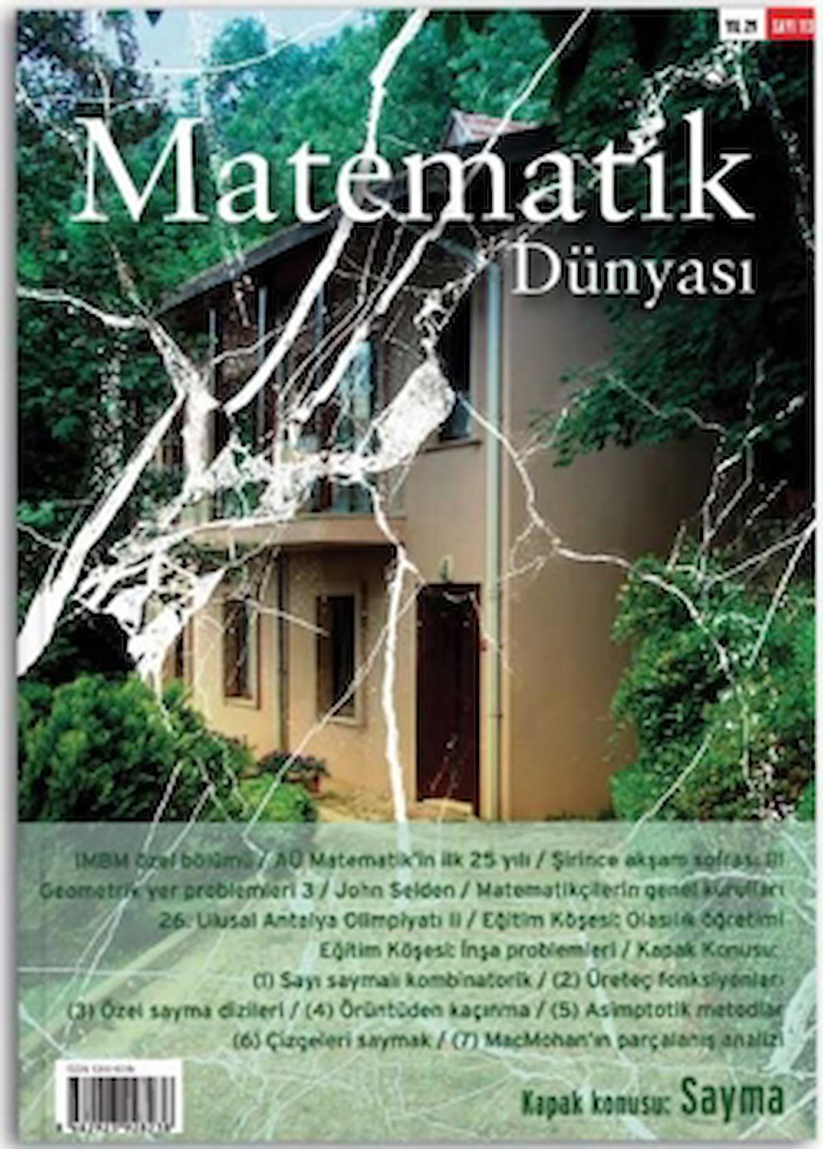 Matematik Dünyası Dergisi Sayı: 113