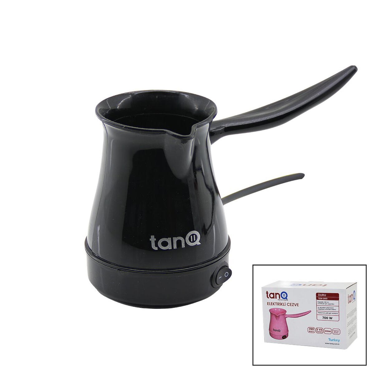 TANQ DURU TCM-2023 ELEKTRİKLİ KAHVE MAKİNESİ PLASTİK CEZVE  700W   330ML (4490)