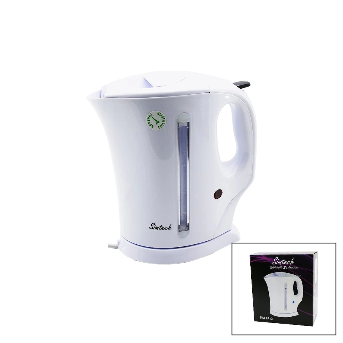 PLASTİK KETTLE SU ISITICISI AÇIK REZİDANS 1.7LT - 2200W KM-4713 (4533)