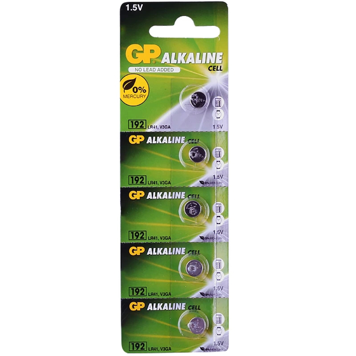 GP 192 1.5 VOLT LR 41 ALKALİN DÜĞME PİL 5Lİ PAKET FİYAT (4533)