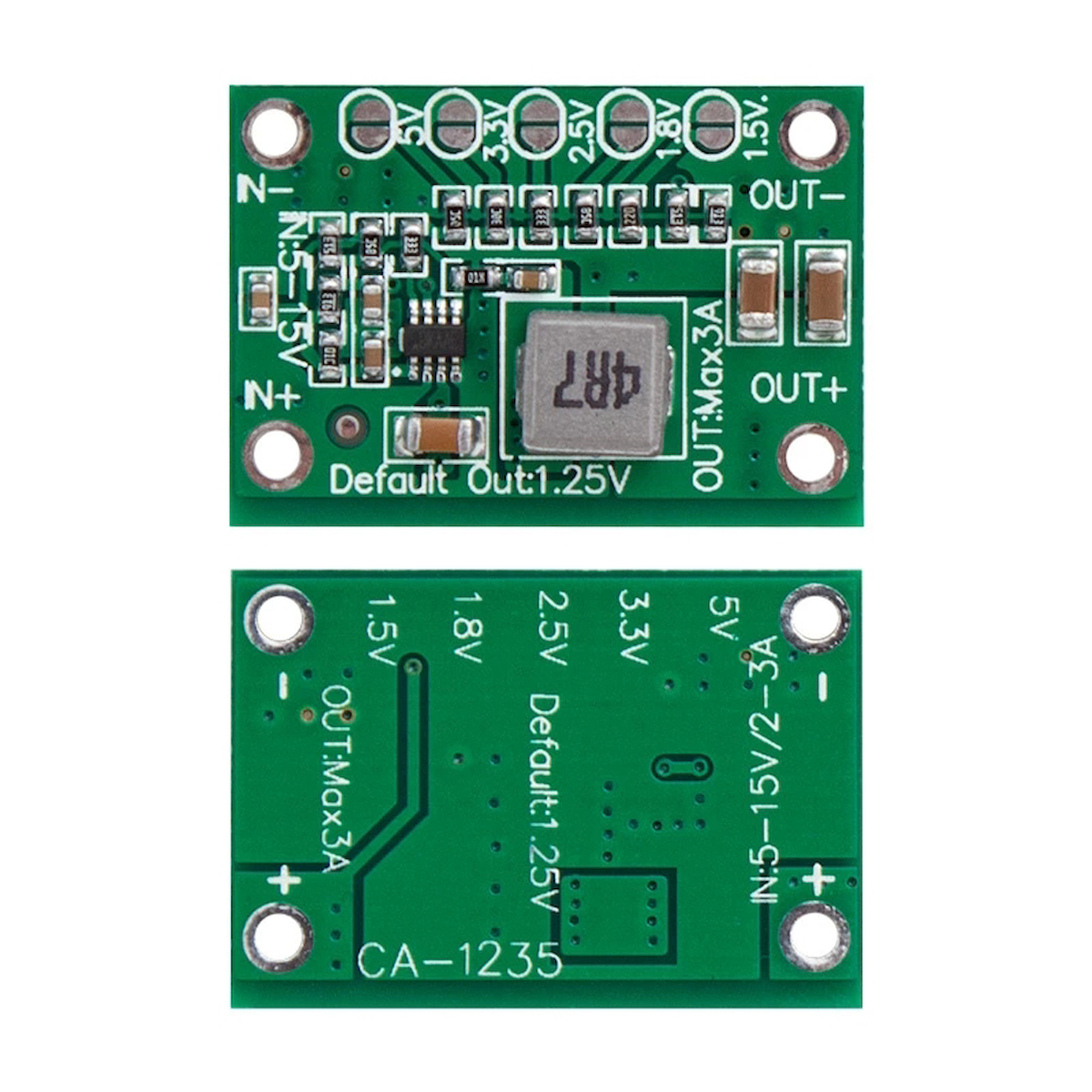 POWER SUPPLY MODUL CA-1235 1.25V 1.5 1.8 2.5 3.3 5V  OUT 3A 5V-15V IN (4533)