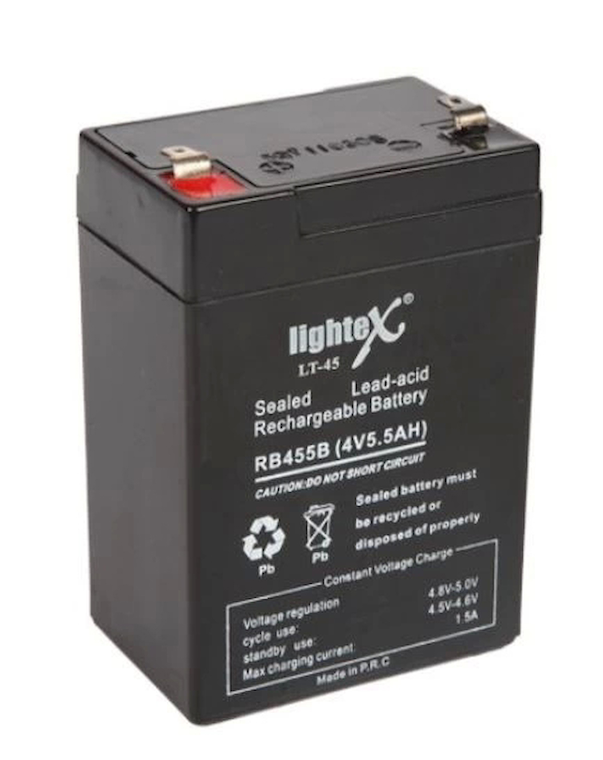 LIGHTEX LT-45N 4 VOLT - 5 AMPER KURU AKÜ (IŞILDAK AKÜSÜ) (4533)