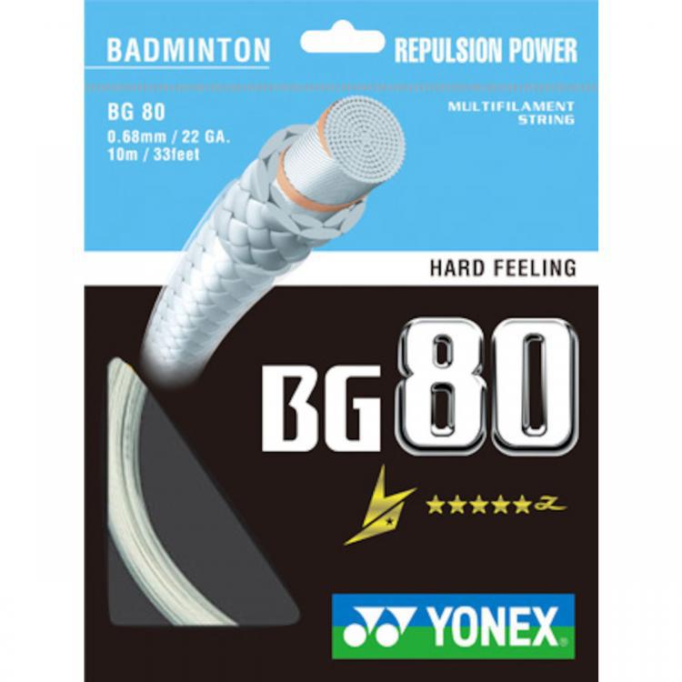 YONEX BG 80 POWER BADMİNTON KORDAJI BEYAZ (10m)