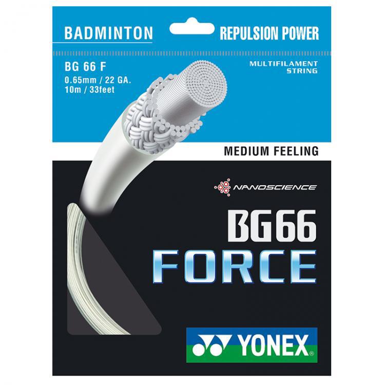 YONEX BG 66 FORCE BADMİNTON KORDAJI BEYAZ (10m)