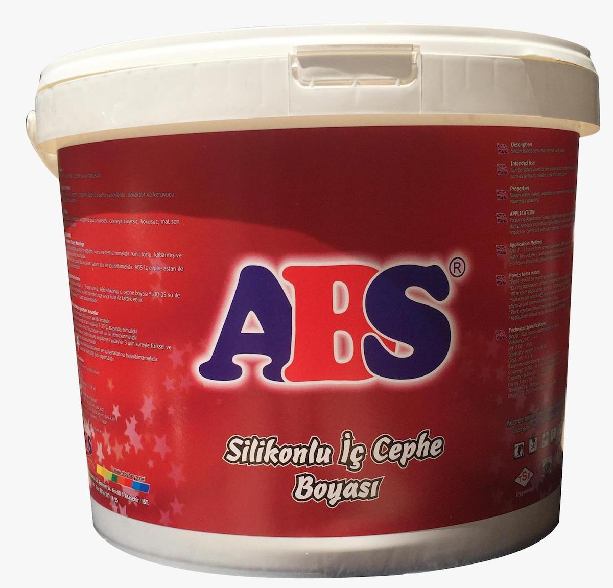 Abs Silikonlu Boya 7.5 lt İç Cephe Boyası Marjinal Gri